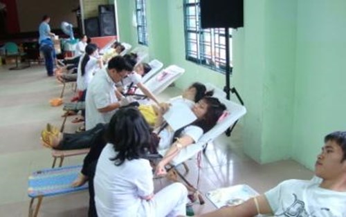 297 đơn vị máu trong ngày hội Hiến máu đợt 1 2010